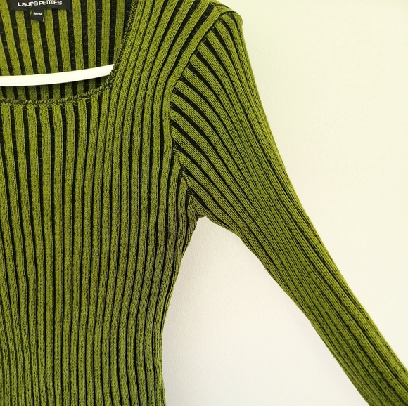 Laura Petites Women's Knitted Rib Sweater Size M - Picture 4 of 7